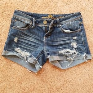 Almost Famous Distressed Shorts (Juniors)